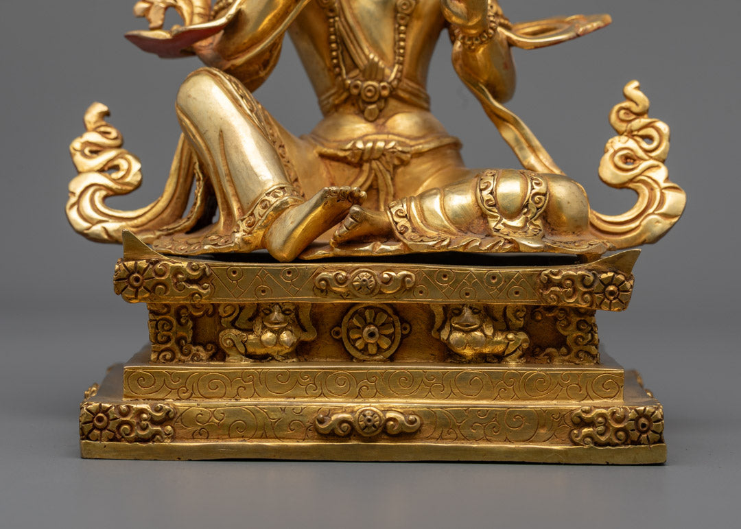 Handcrafted Bodhisattva Ksitigarbha Sculpture | Buddhist Guardian