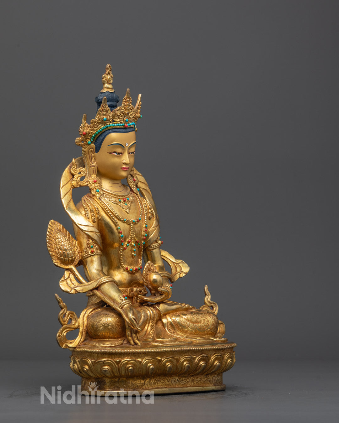 Handmade Ksitigarbha Statue | Himalayan Sacred Art