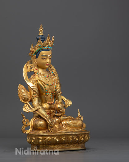 Handmade Ksitigarbha Statue | Himalayan Sacred Art