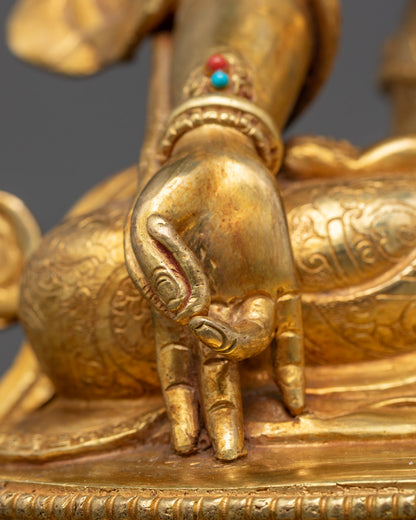 Handmade Ksitigarbha Statue | Himalayan Sacred Art