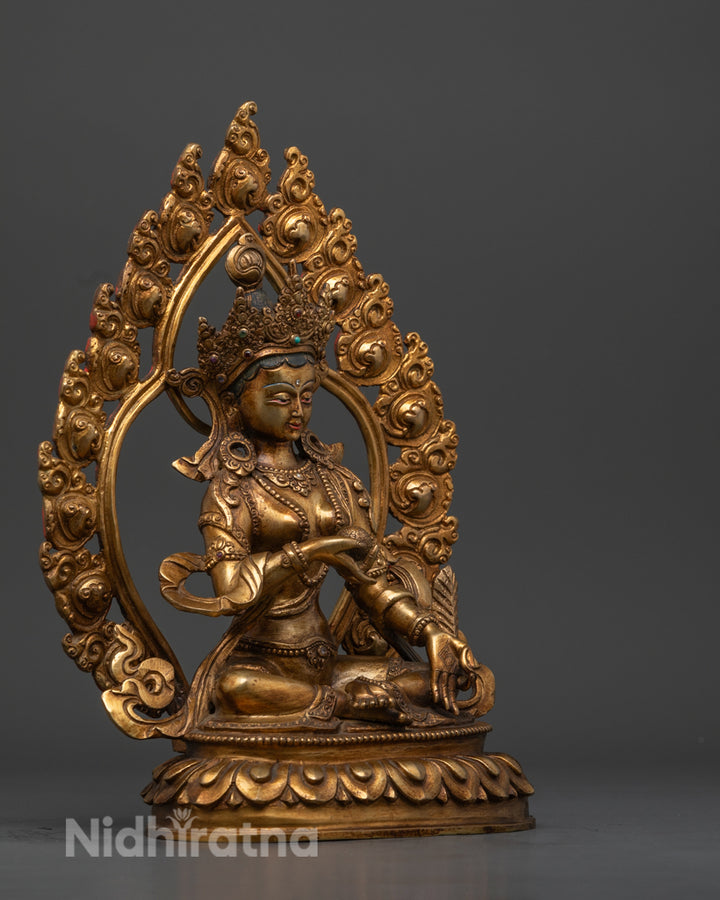 Kshitigarbha Statue | Handcrafted Tibetan Buddhist Deity