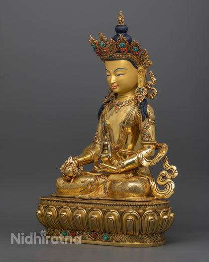 Handcrafted Kshitigarbha Statue | Bodhisattva of Compassion