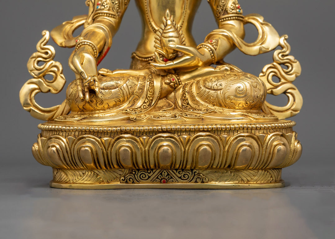 Sacred Kshitigarbha Statue | Handmade Tibetan Buddha