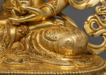 Sacred Kshitigarbha Statue | Handmade Tibetan Buddha