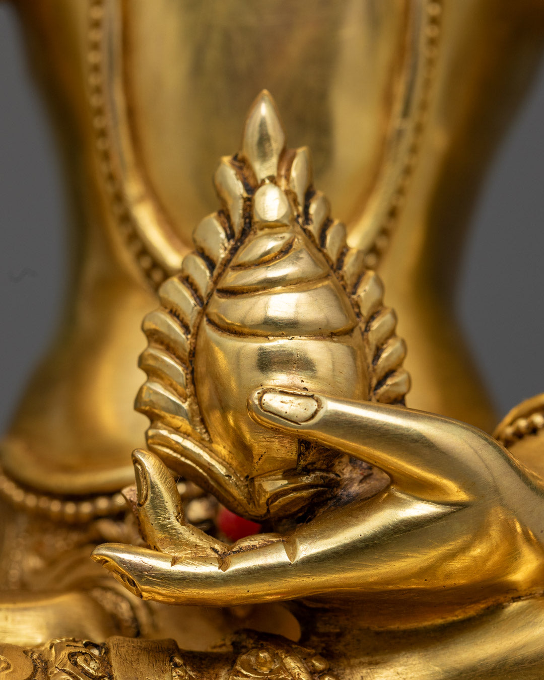 Sacred Kshitigarbha Statue | Handmade Tibetan Buddha