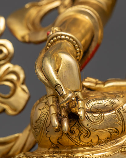 Sacred Kshitigarbha Statue | Handmade Tibetan Buddha