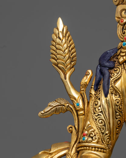 Sacred Kshitigarbha Statue | Handmade Tibetan Buddha