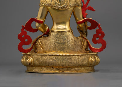 Sacred Kshitigarbha Statue | Handmade Tibetan Buddha