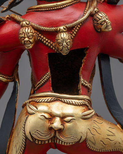 Red Goddess Kurukulla Statue | Standing Dakini of Transformation