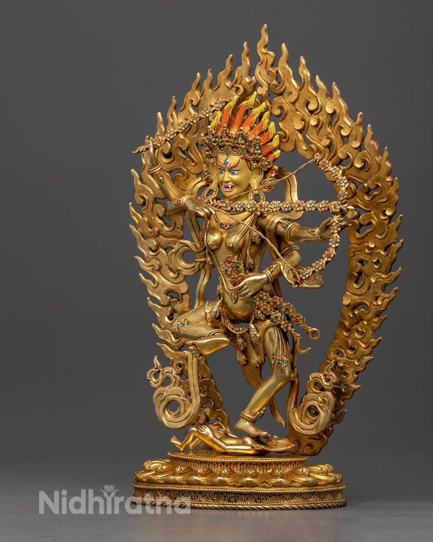 Kurukulla Deity Statue: Handcrafted Tibetan Artwork