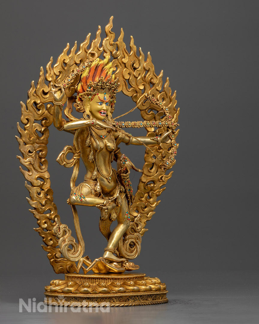 Kurukulla Deity Statue: Handcrafted Tibetan Artwork