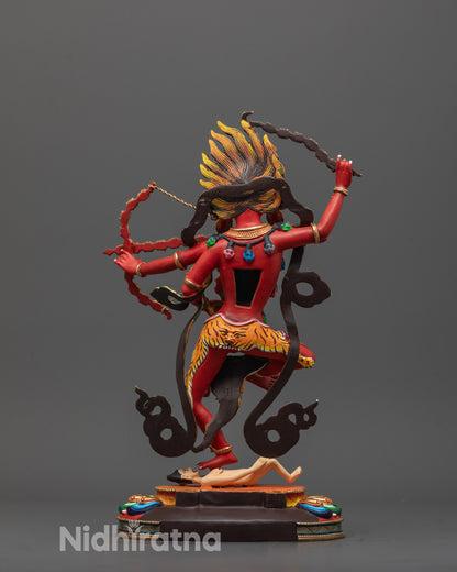 Beautifully Colored Kurukulla Statue | Tibetan Goddess of Love