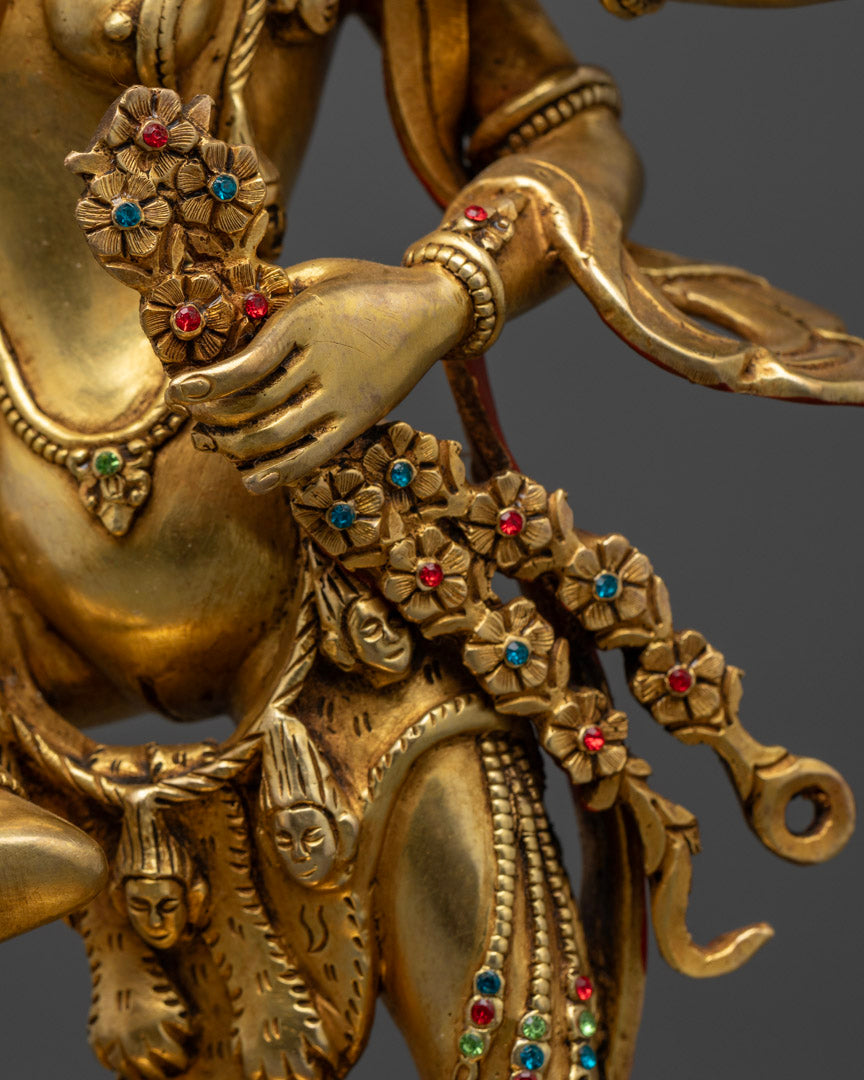 Kurukulla Deity Statue: Handcrafted Tibetan Artwork