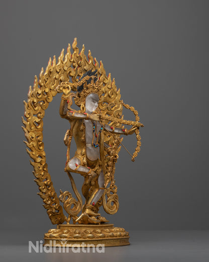 Side view of Kurukulla Statue | Elegant side profile of the Kurukulla statue