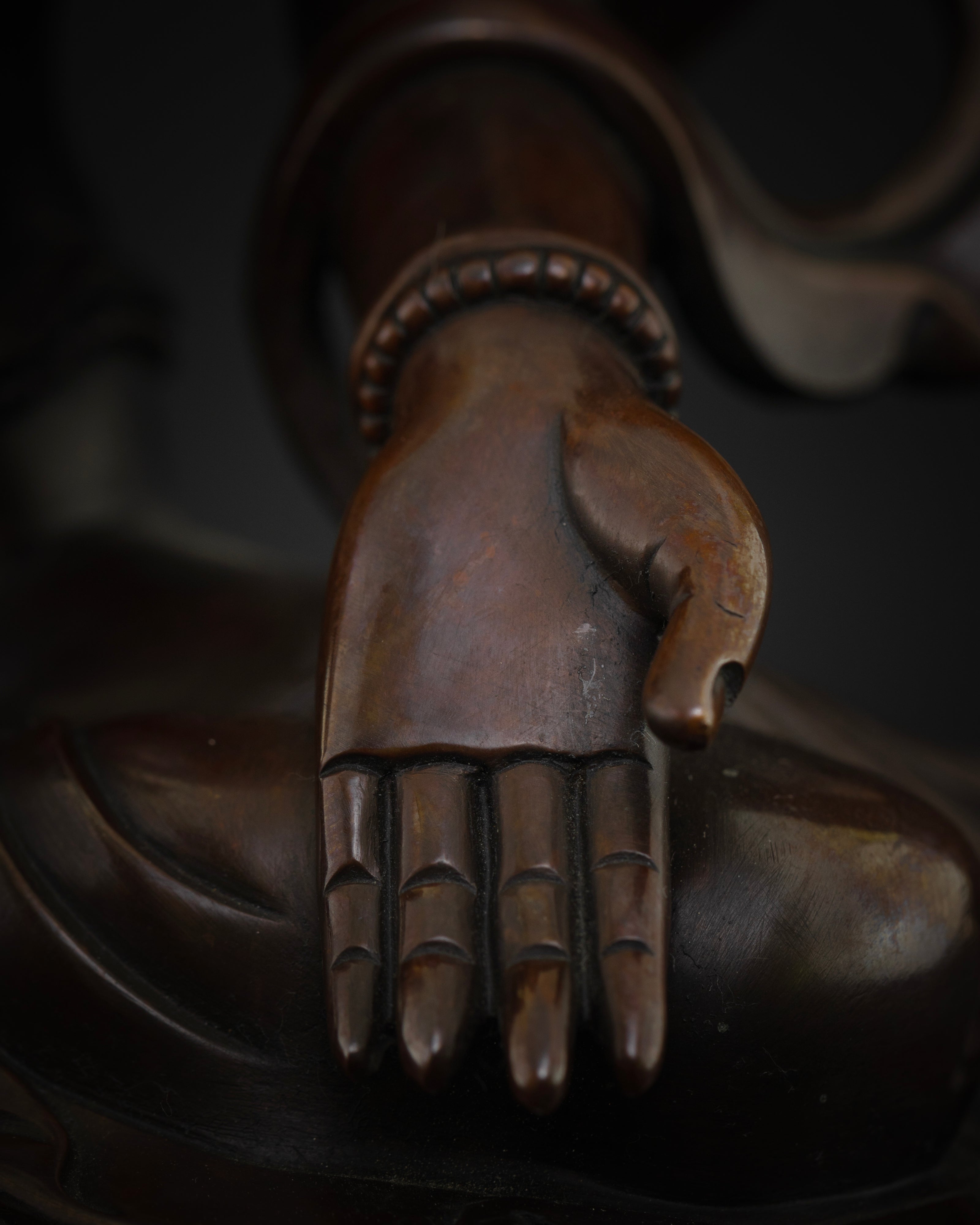 Laxmi Statue | Oxidized Nepalese Spiritual Artwork