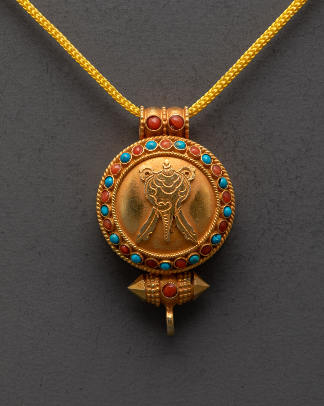 Hand-Made Tibetan Ghau Pendant