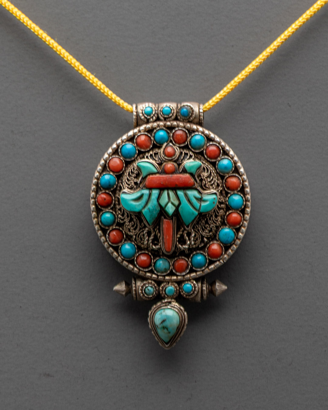 Tibetan Victory Banner Locket | Sacred Buddhist Pendant
