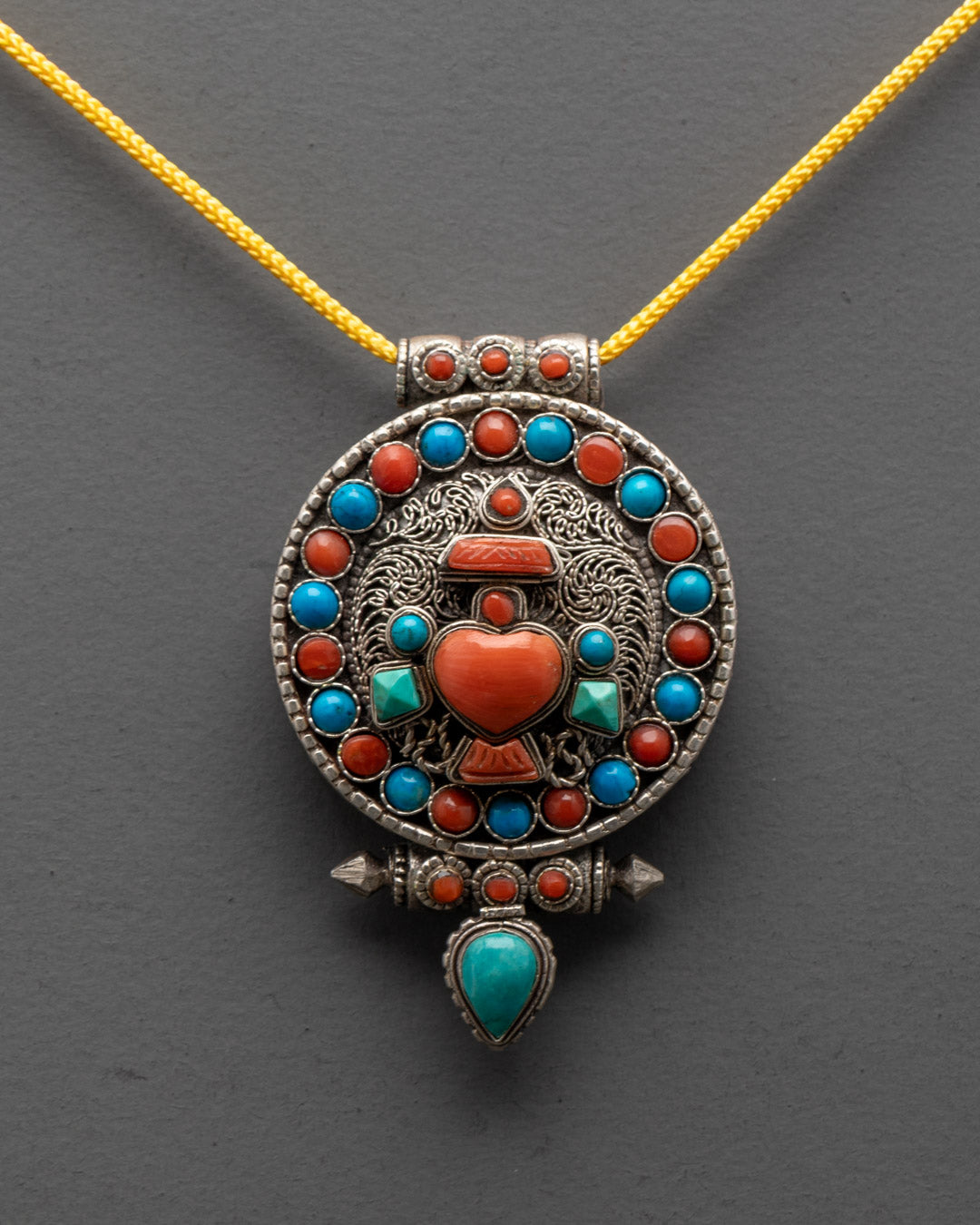 Treasure Vase Necklace | Hand-Carved Tibetan Locket