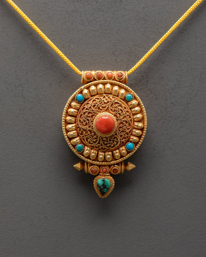 Tibetan Ghau Locket | Sacred Pendant for Meditation