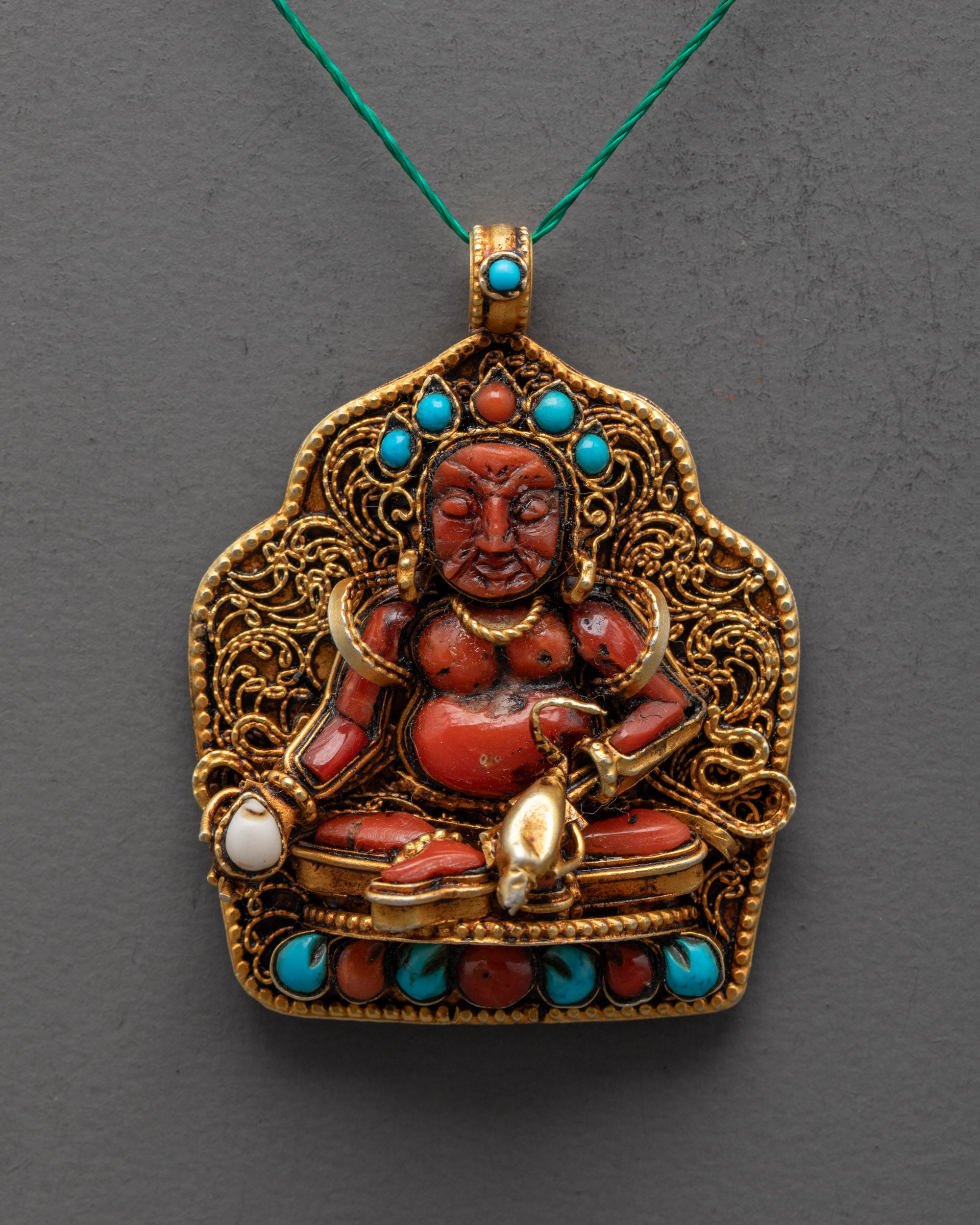 Prosperity Amulet Dzambhala Pendant | Handmade in Nepal