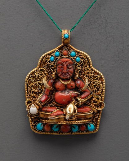 Prosperity Amulet Dzambhala Pendant | Handmade in Nepal
