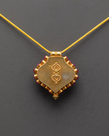 Beautiful Green Tara Locket | Sacred Buddhist Pendant