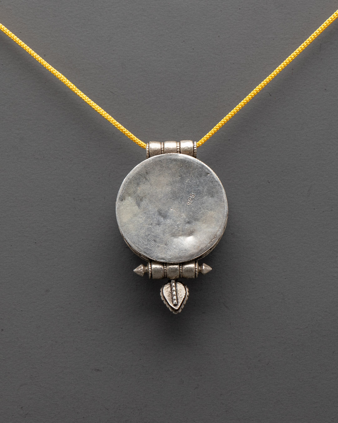 Hand-carved Pure Silver Buddhist Locket