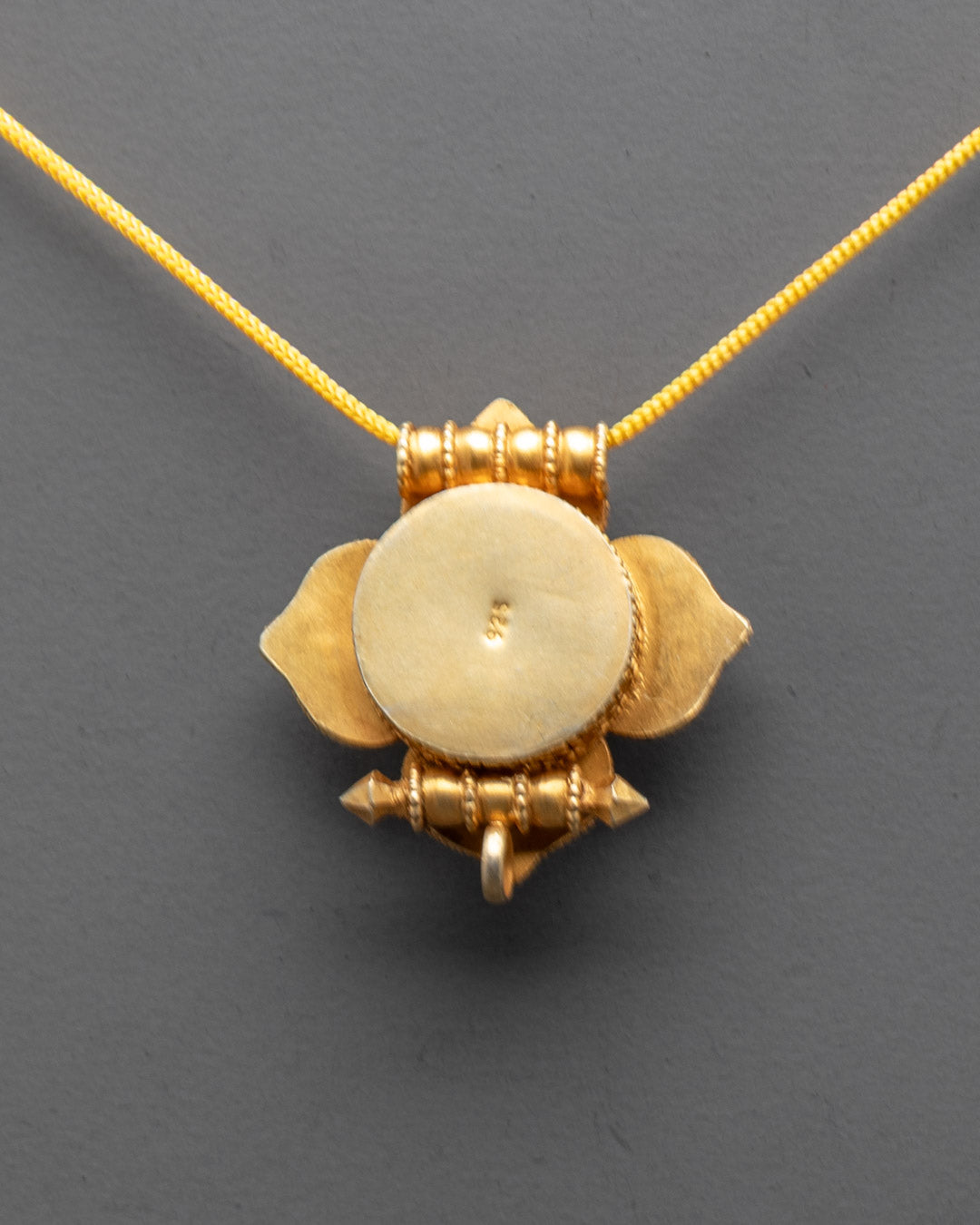 Tibetan Locket | Gold-Plated Tibetan Spiritual Amulet