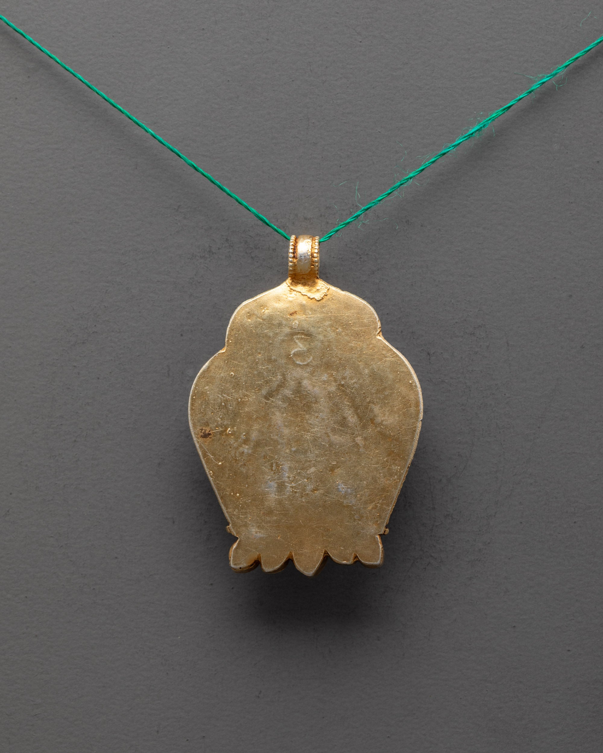 Mahakala Prayer Locket with Semi-Precious Stones