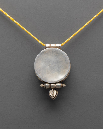 Tibetan Victory Banner Locket | Sacred Buddhist Pendant