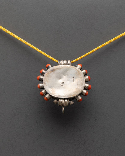 Silver-Made Tibetan Pendant | Handmade in Nepal