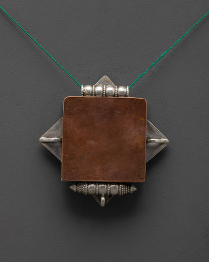 Lotus Desgin Locket with Filigree Design