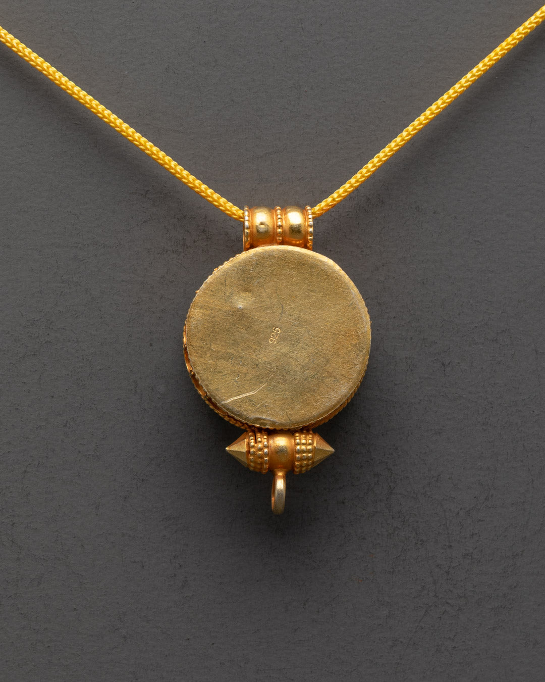 Gold Plated Endless Knot Buddhist Locket