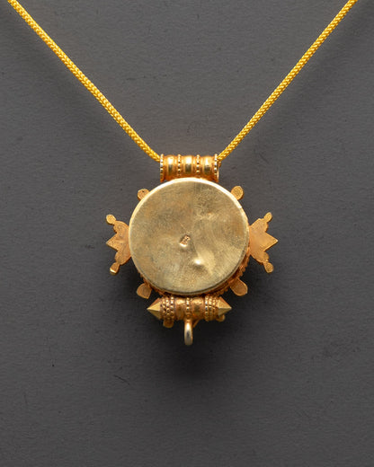Devotional Buddhist Locket | Handcrafted Tibetan Jewelry