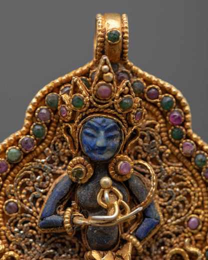 Vajrasattva Buddhist Amulet | Handcrafted Copper Locket