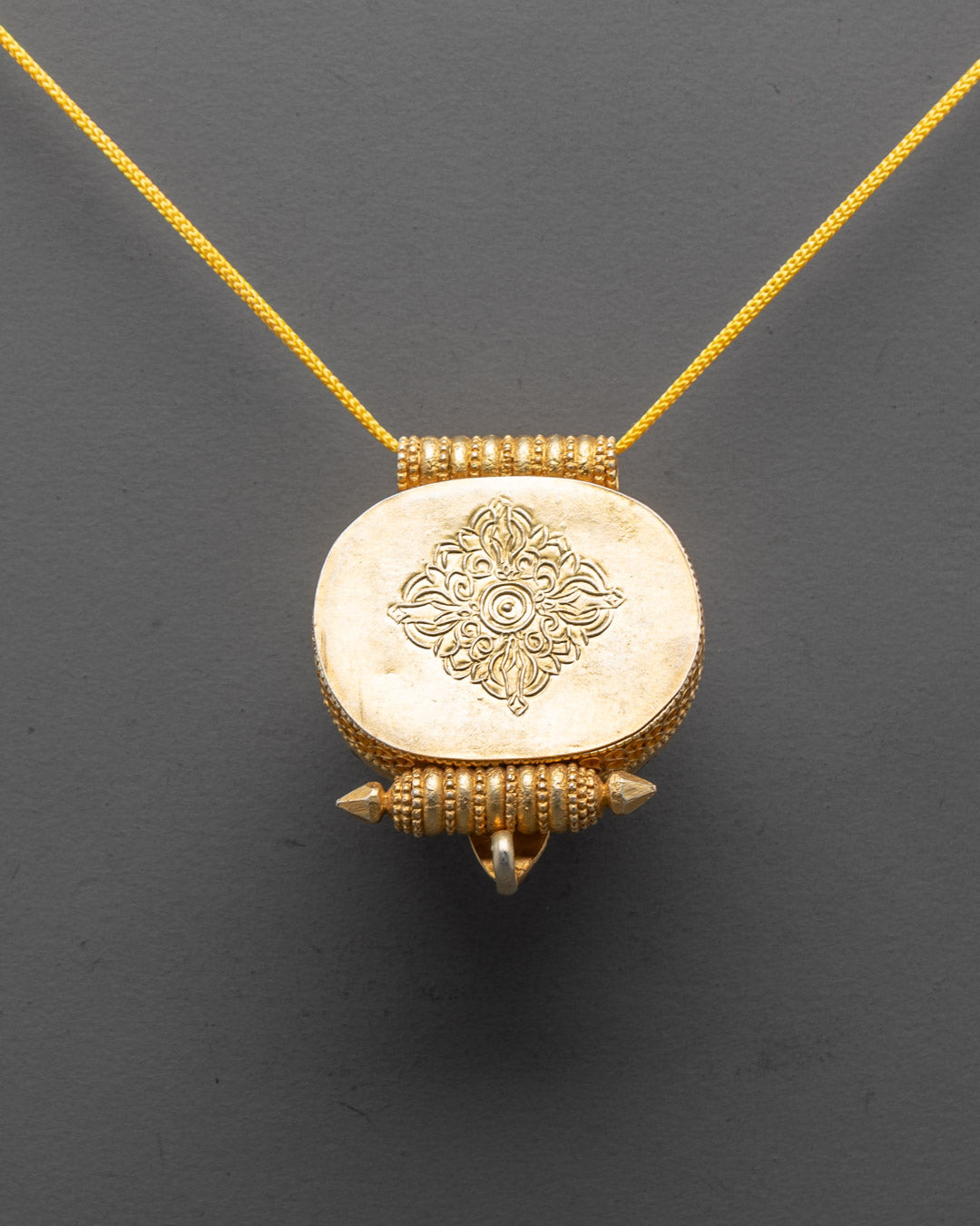 Beautifully Hand-carved Buddhist Locket | Stones Decor Pendent