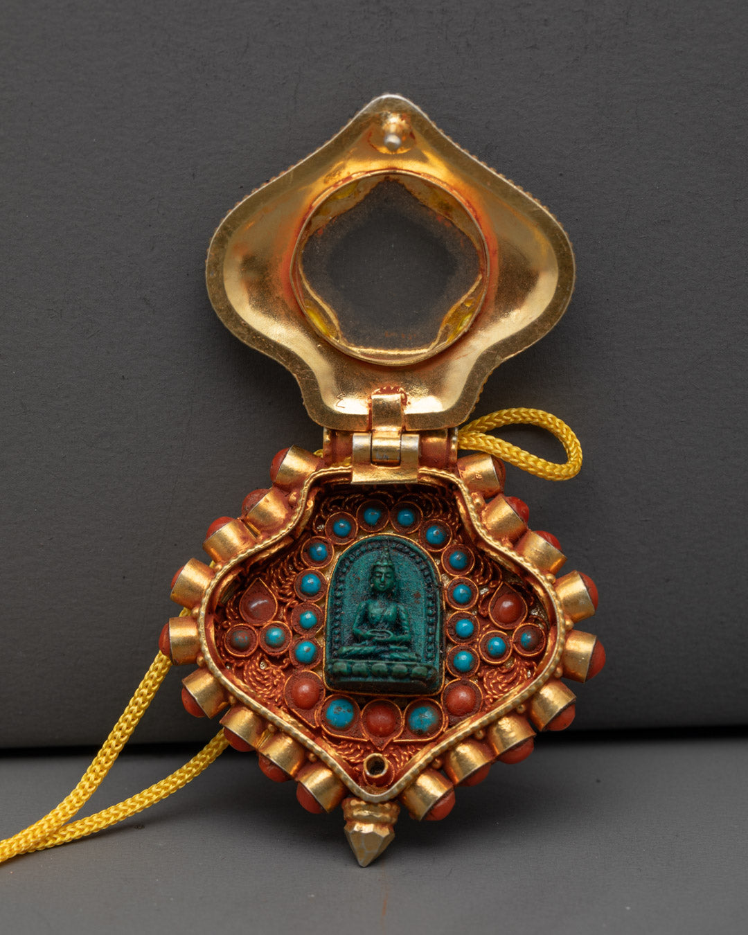 Buddha Locket of Amitabha | Tibetan Devotional Pendant