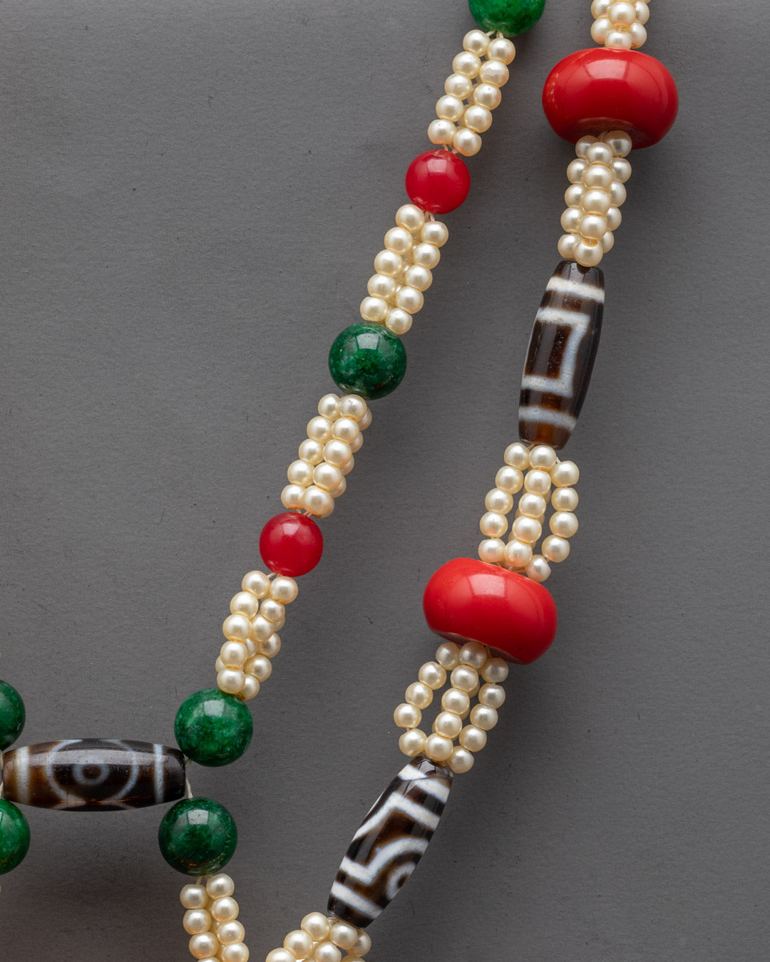 Tibetan Ghau Mala Necklace | 24k Gold-Plated Prayer Bead