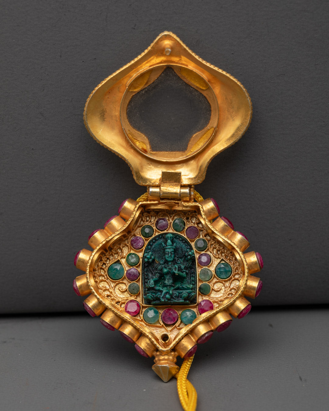 Beautiful Green Tara Locket | Sacred Buddhist Pendant