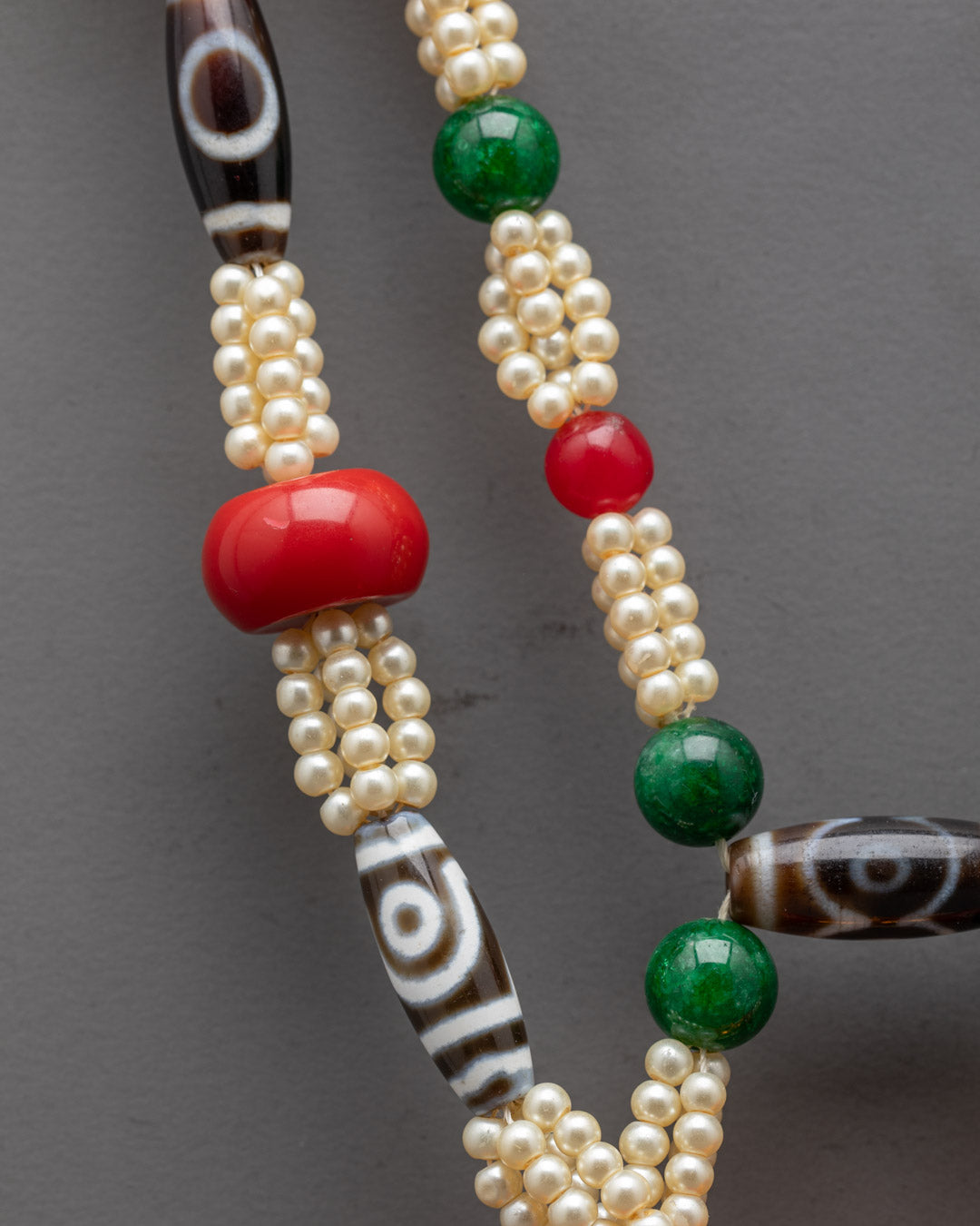 Tibetan Ghau Mala Necklace | 24k Gold-Plated Prayer Bead