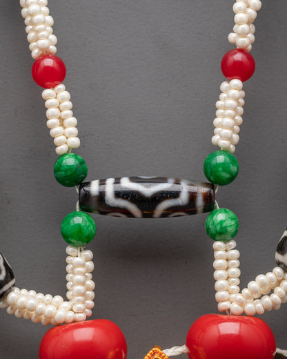 Handcrafted Ghau Mala | Traditional Tibetan Prayer Bead Necklace
