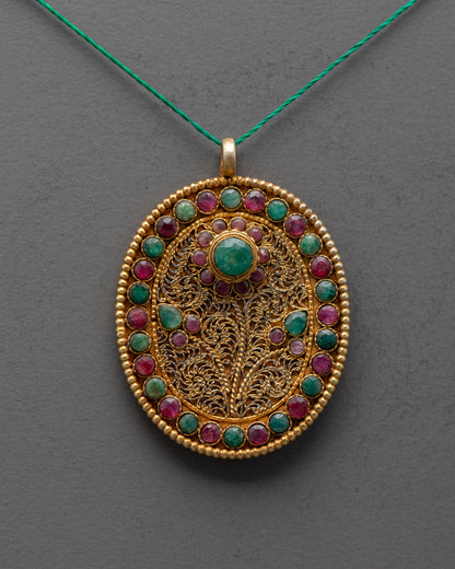 Buy Sacred Buddhist Locket Online | Artisan-Made Spiritual Jewelry