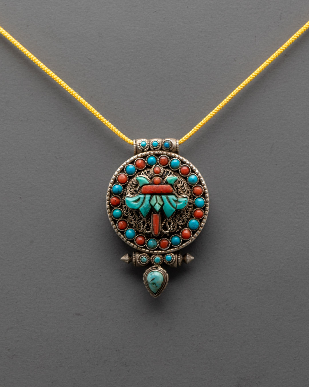 Tibetan Victory Banner Locket | Sacred Buddhist Pendant