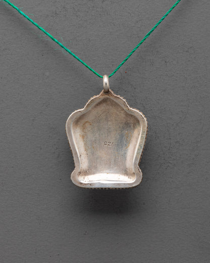 Nature-Inspired Flower Locket | Adorned with Vibrant Gemstones