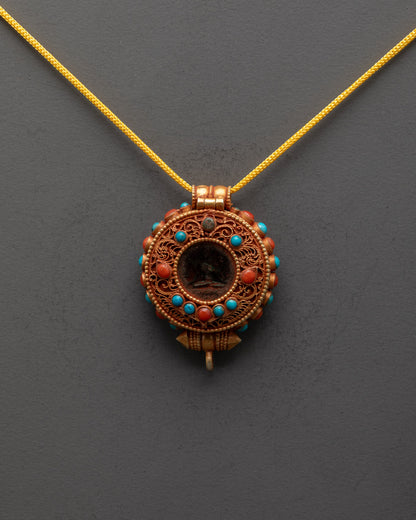 Beautiful Manjushri Locket | Tibetan Symbol of Intelligence