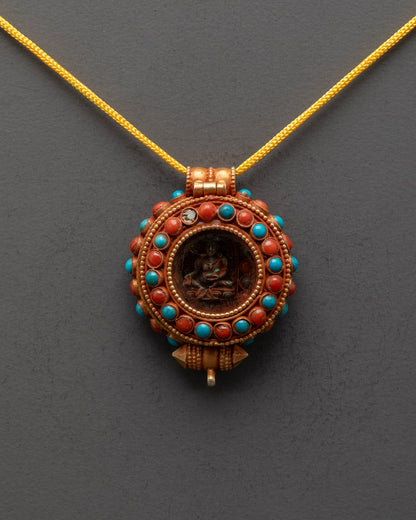 Dzambhala Wealth Locket Handmade in Nepal by Master Artisan