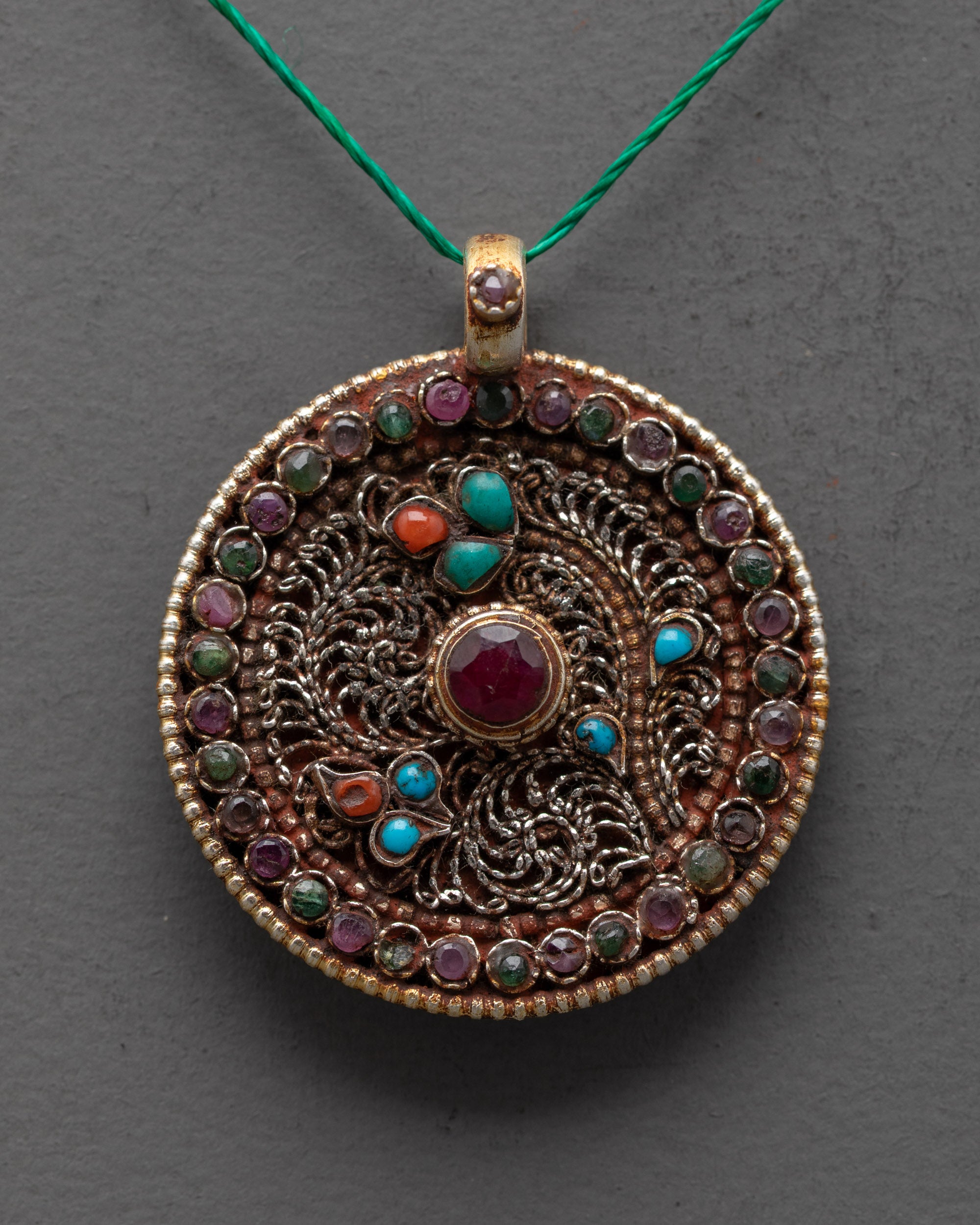 Flower Locket Pendant | Beautiful Hand-Carved Floral Jewelry