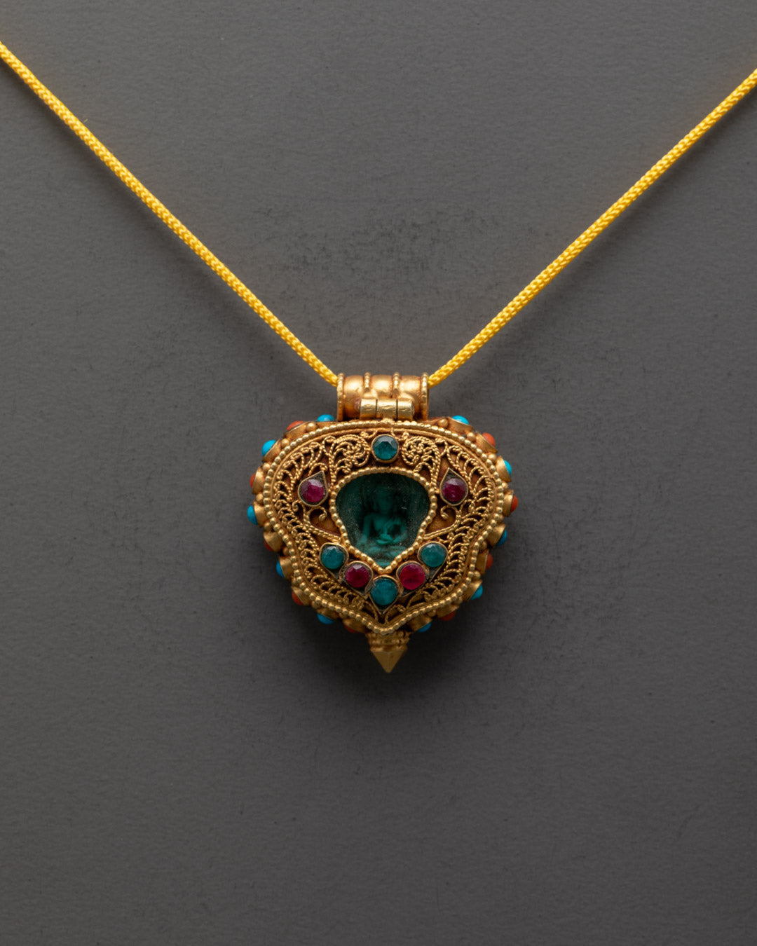 Hand-Carved Shakyamuni Buddha Locket | Buddhist Pendant