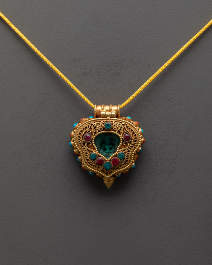 Hand-Carved Shakyamuni Buddha Locket | Buddhist Pendant