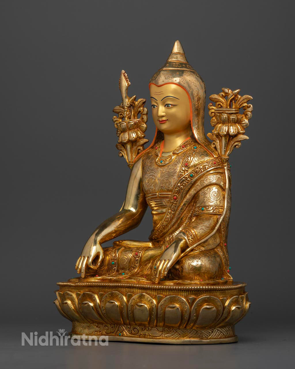 Longchenpa | Longchen Rabjam Gold Statue